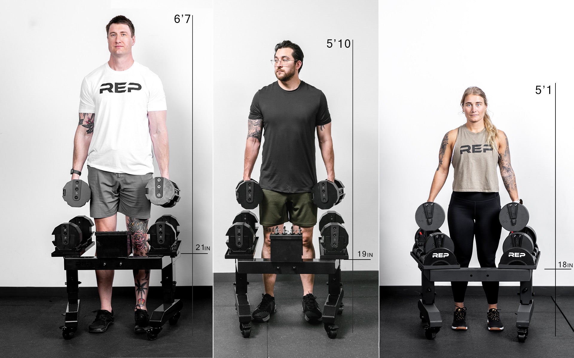 REP® Adjustable Dumbbell Stand